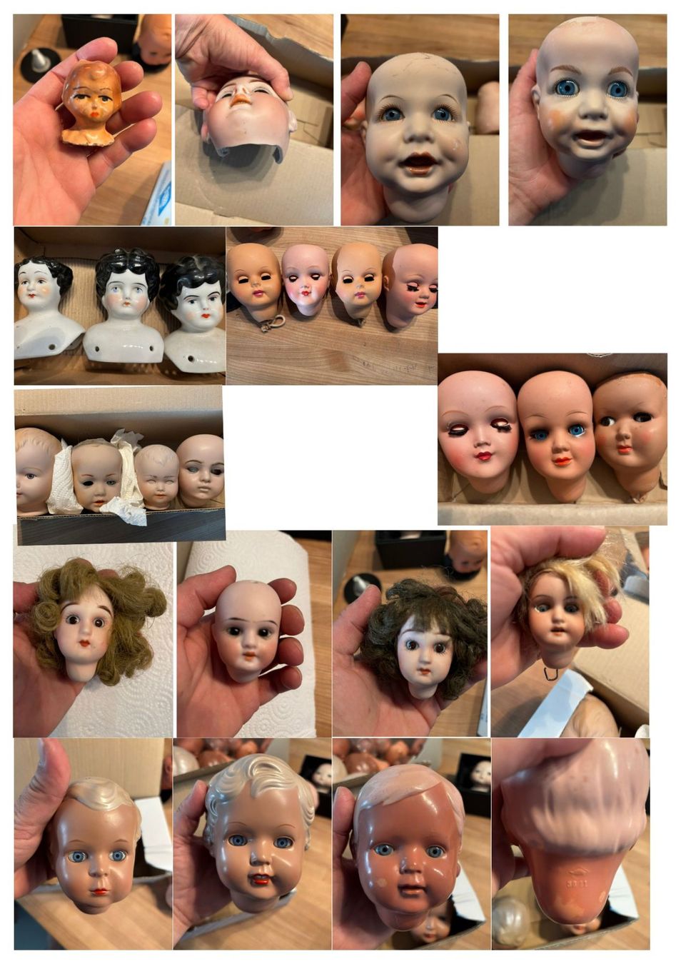 Poupées: Grosse Sammlung Puppenköpfe diverse Modelle gebraucht – D'occasion à Beinwil (Freiamt) par Lialina 3