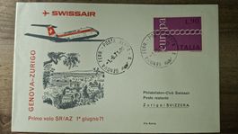 Swissair Genova - Zürich 01.06.1971