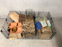 Komplett-Set 2 Meerschweinchen / Kaninchen Käfige