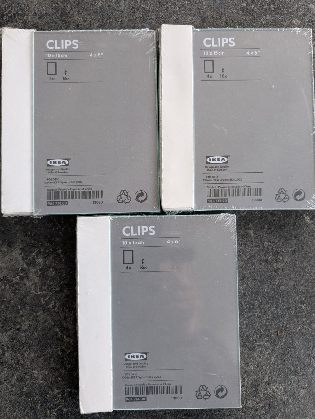 Ikea Cornici: Ikea Clips Rahmen 10x15cm, 3er Pack, Originalverpackt – Nuovo e nell'imballaggio originale da Stallikon venduto da jmt_21n
