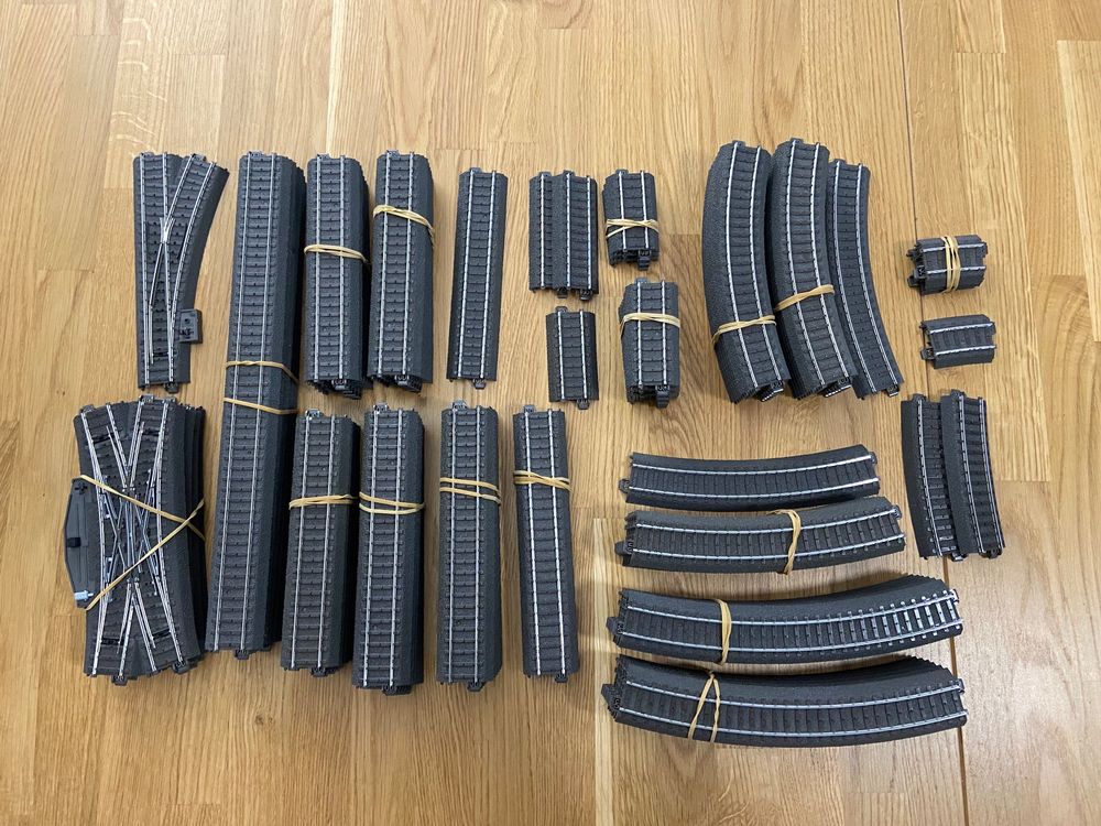 NOCH Easy Track Trassen Gebogen R3 | Für Märklin C-Gleis | H0 Spur