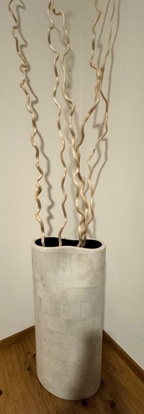 Vasi & Recipienti: Grosse und robuste Vase der Marke Luisa Robinson beige – Usato da Celerina venduto da Nivotrade 2