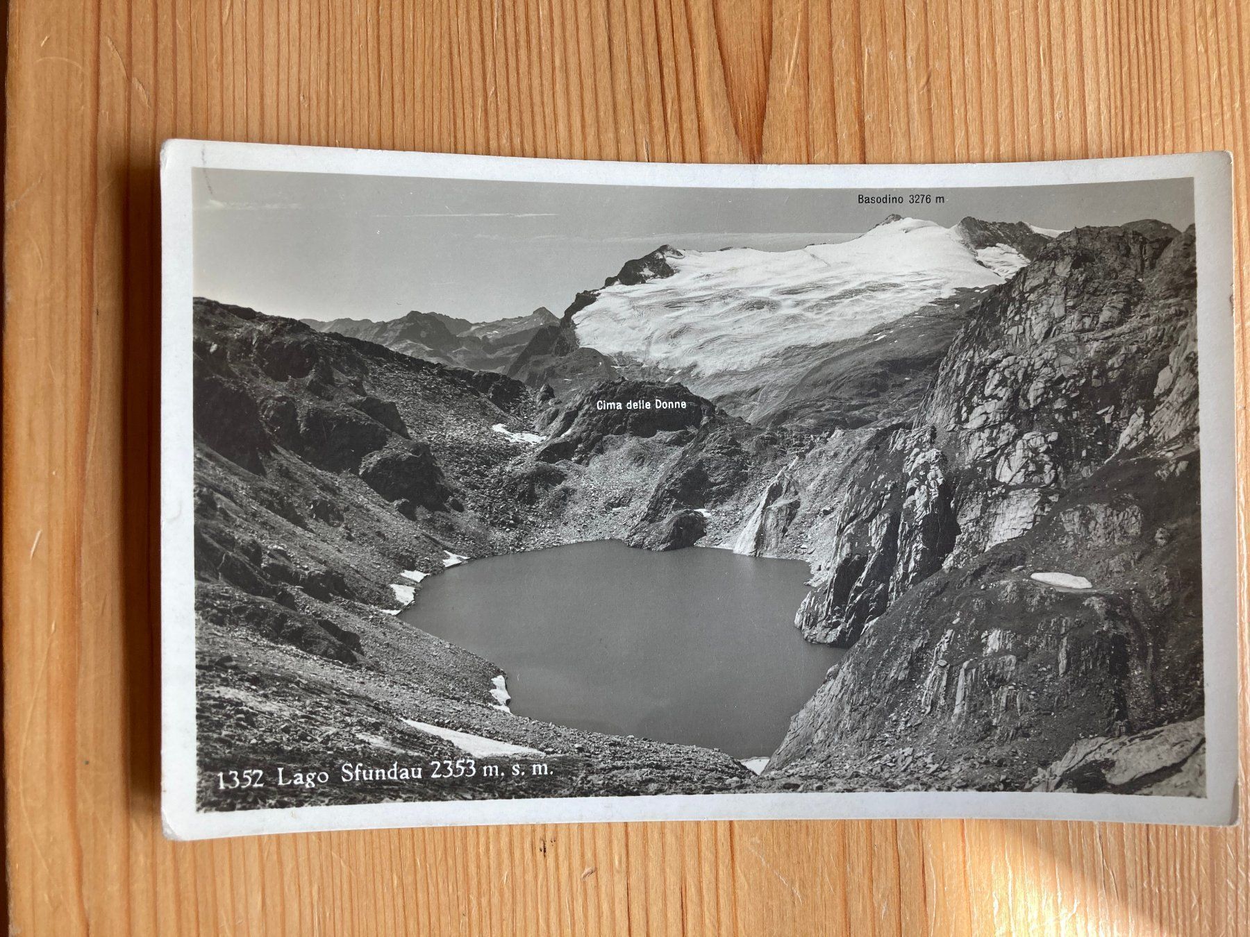 Cartoline postali: Lago Sfundau 2353 m - AK 1935 – Usato da Oberuzwil venduto da Henri09
