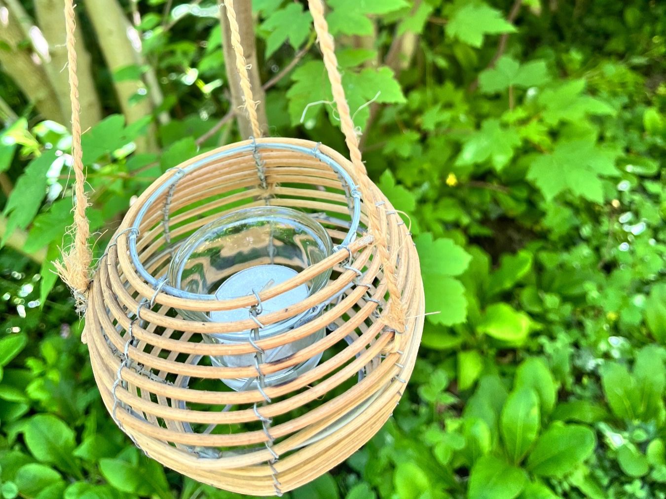 Portacandele: 2 Rottangkerzenhalter Höhe 10 cm – Nuovo e nell'imballaggio originale da Möhlin venduto da mil_h55x 6