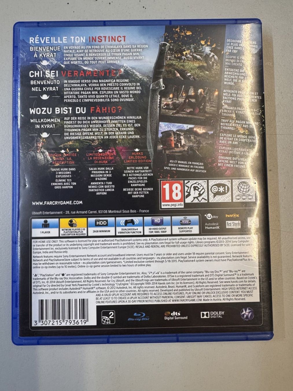 Sony Giochi: PS4 Spiel Farcry4 Limites Edition – Usato da Roggliswil venduto da wipix 1