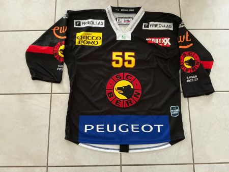 SC Bern SCB Trikot /# 55 Andersson / 2020-21 / Gamejersey XL