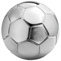 ZILVERSTAD Spardose FUSSBALL, versilbert anlaufgeschützt