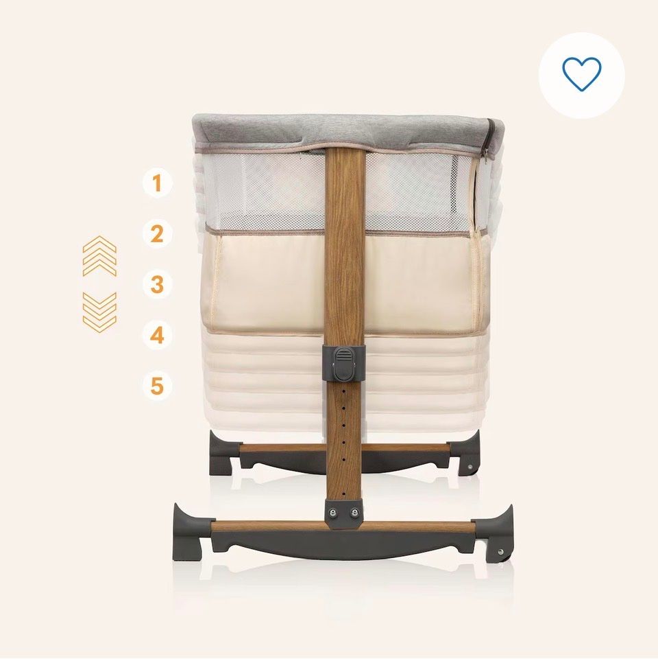 Lionelo Letti: Lionelo - Beistellbett Leonie 3in1 – Usato da Eiken venduto da naked 3