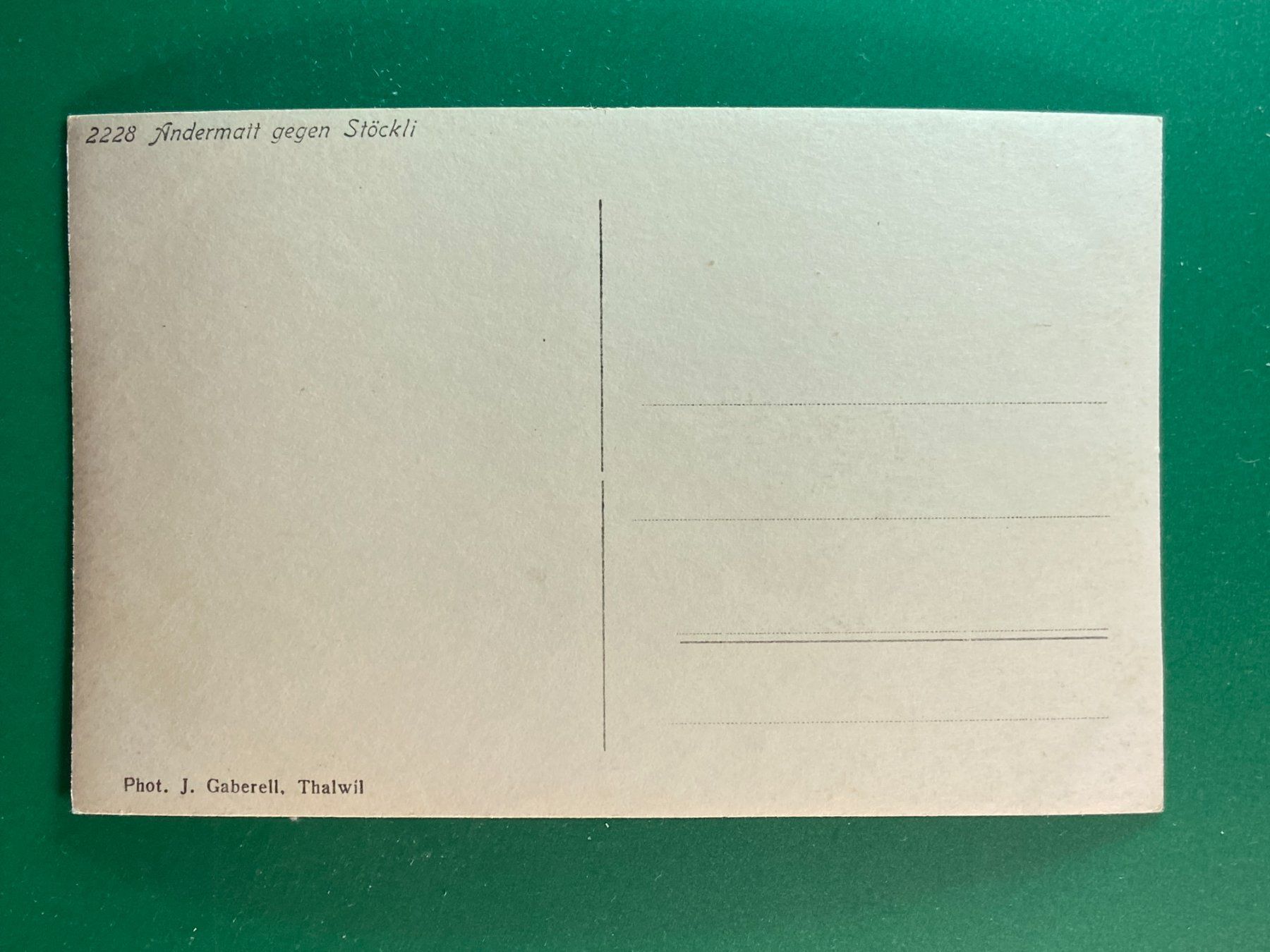 Cartoline postali: Andermatt gegen Stöckli – Usato da Steg VS venduto da danwer74 1