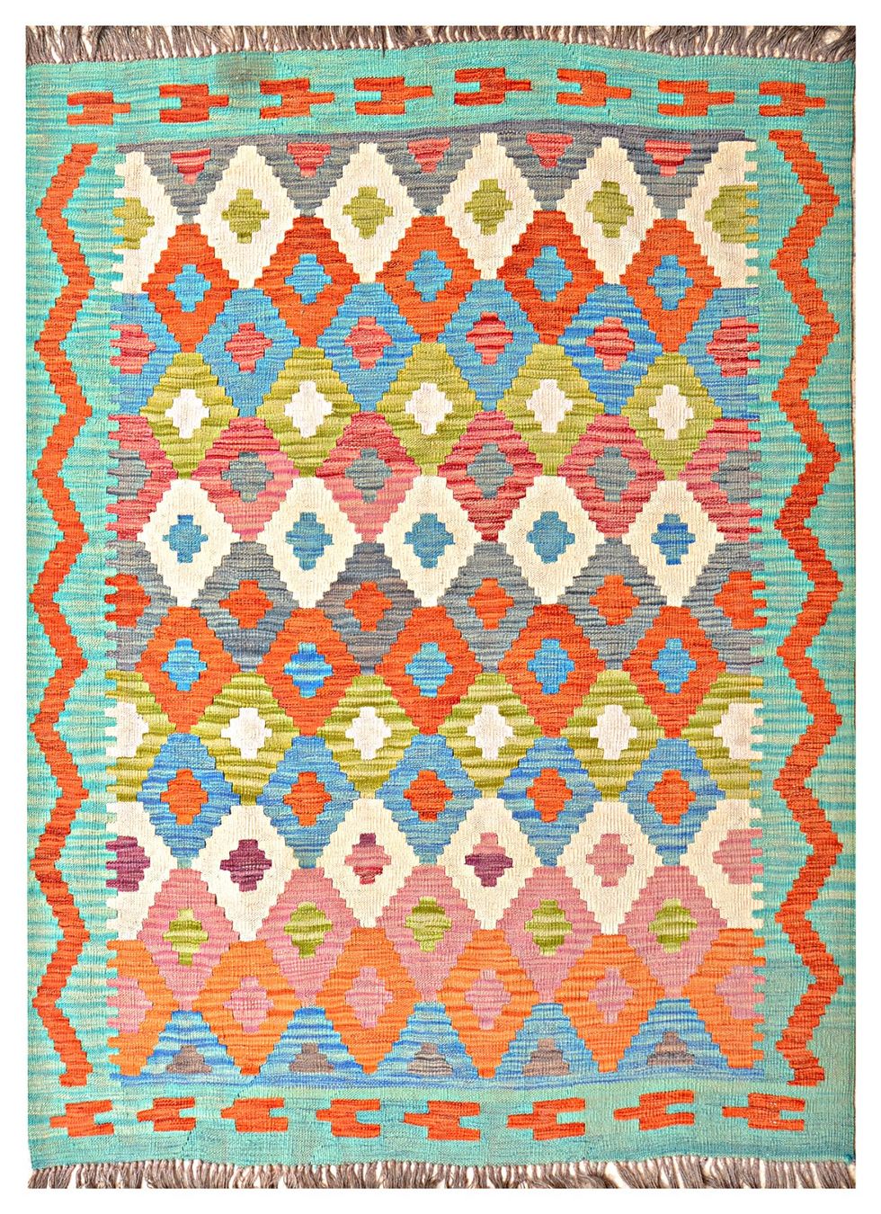Kelim Tappeti: Oriente Afghan Kelim  Teppich 170x240 Cm – Nuovo e nell'imballaggio originale da Lahore venduto da Fairways79 4
