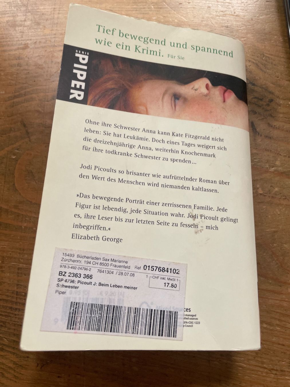 Libri: Jodi Picoult - Beim Leben meiner Schwester Buch – Usato da Winterthur venduto da cheerio97 1