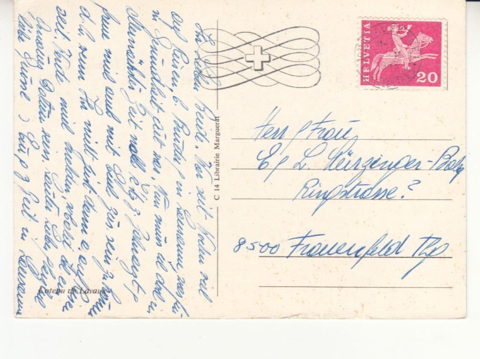 Cartes postales: Lavaux 1968 – D'occasion à Bürglen TG par StampGraf 1