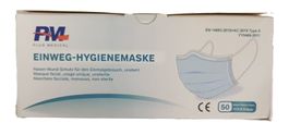Einweg-Hygienemaske (Packung von Plus Medical, 50 Stück)