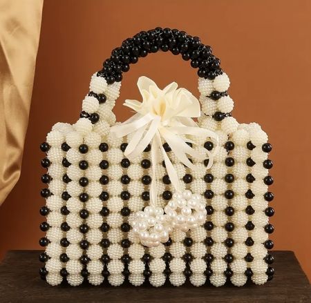 Handgemachte Perlen Tasche, neu und wunderschön für den Somm