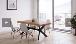 Tavolo da pranzo in legno massiccio, design moderno!