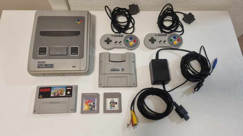 ADAPTATEUR SUPER GAME Boy / Super Famicom SFC en LOOSE, moddé : Clock