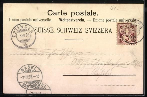 Ansichtskarten: Eptingen, Pension z. Linde von Thommen,  – Gebraucht aus Berlin von bartko-reher 1