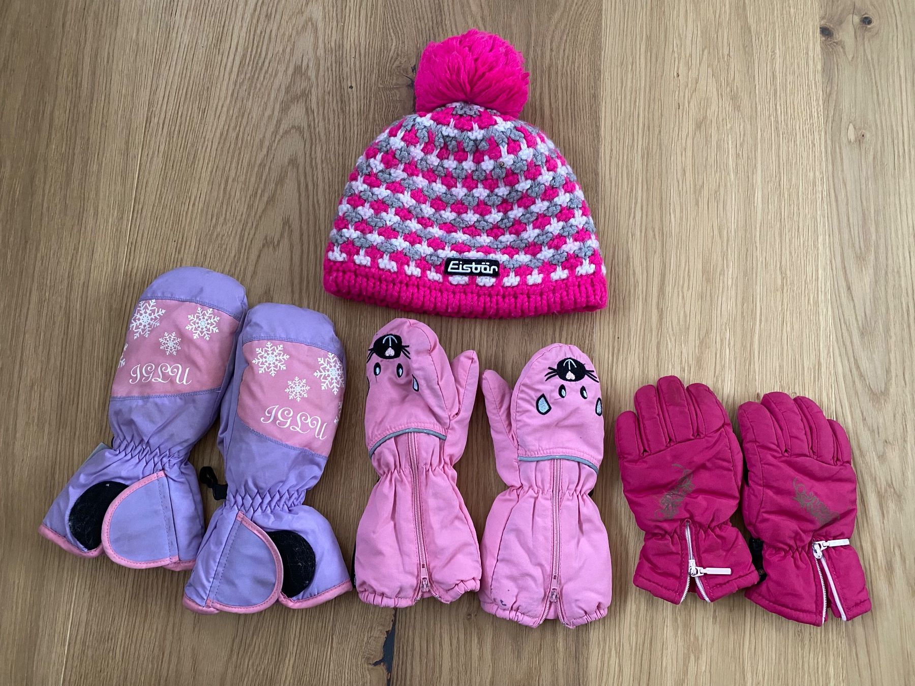 Altro abbigliamento per bambina: Eisbär Mütze mit 3x Handschuhe – Usato da Trachslau venduto da M_Schmid81
