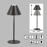 LED Aussen Tischleuchte IP54, 36 cm Höhe