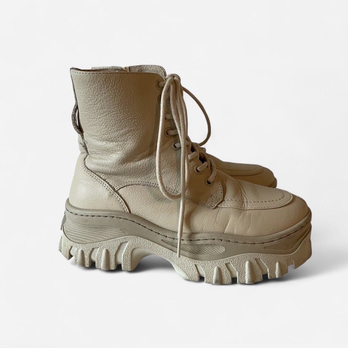 Chaussures femmes: Bronx Leder Boots Gr. 37, beige – D'occasion à Luzern par sar_yqn5 1