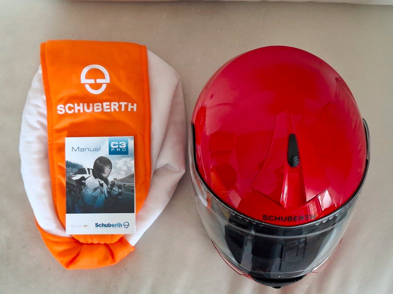 Schuberth Casques & visières: Schuberth C3 Pro Klapphelm, Gr.M 56/57, rot – D'occasion à Schafisheim par Kef1 6