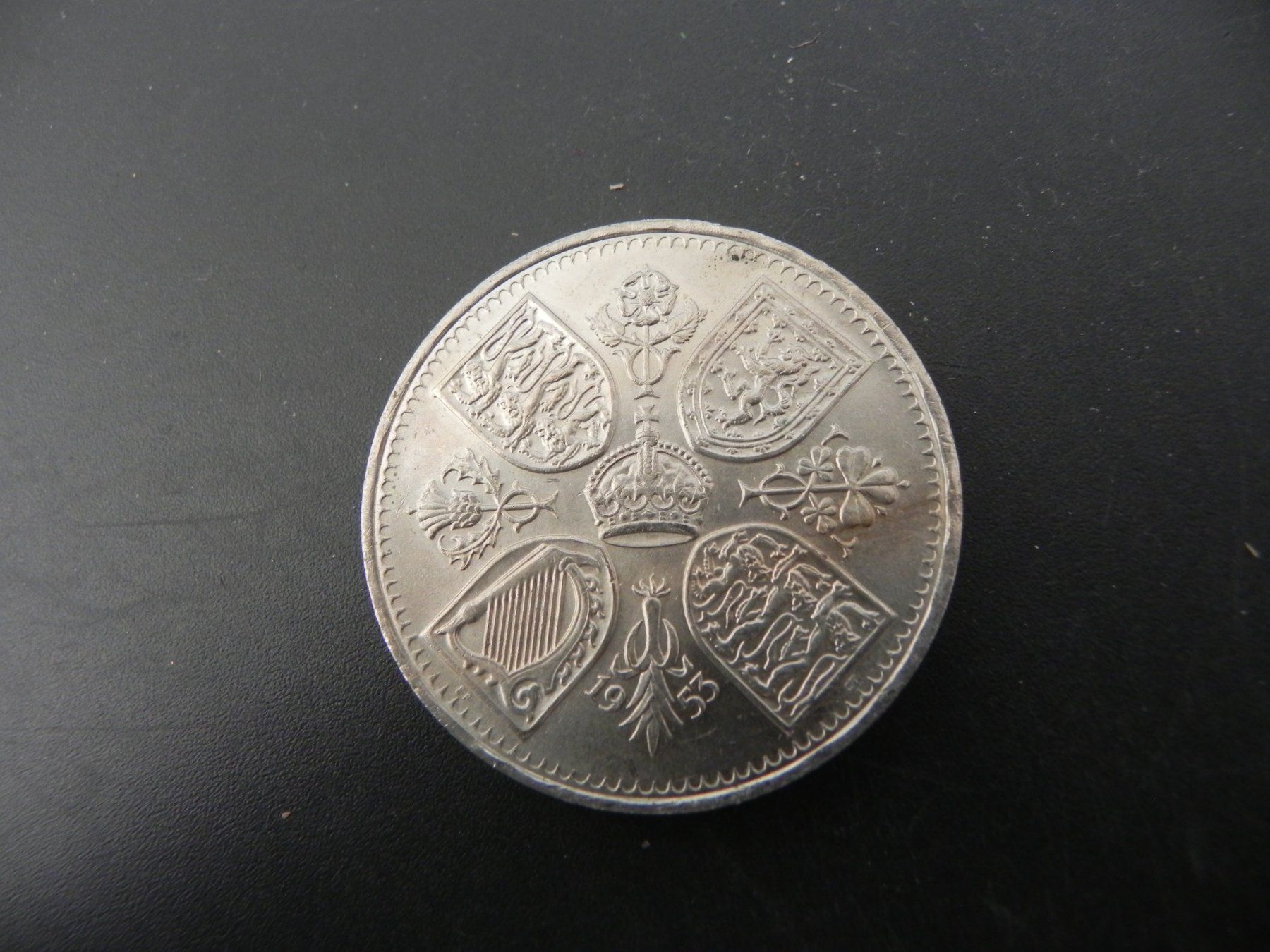 Alle Münzen: Grossbritannien 5 Shillings 1953 – Gebraucht aus Biel/Bienne von Gogolozi 1