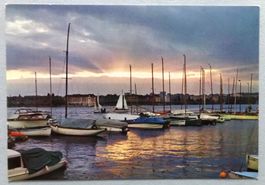 Genève - La rade au crépuscule