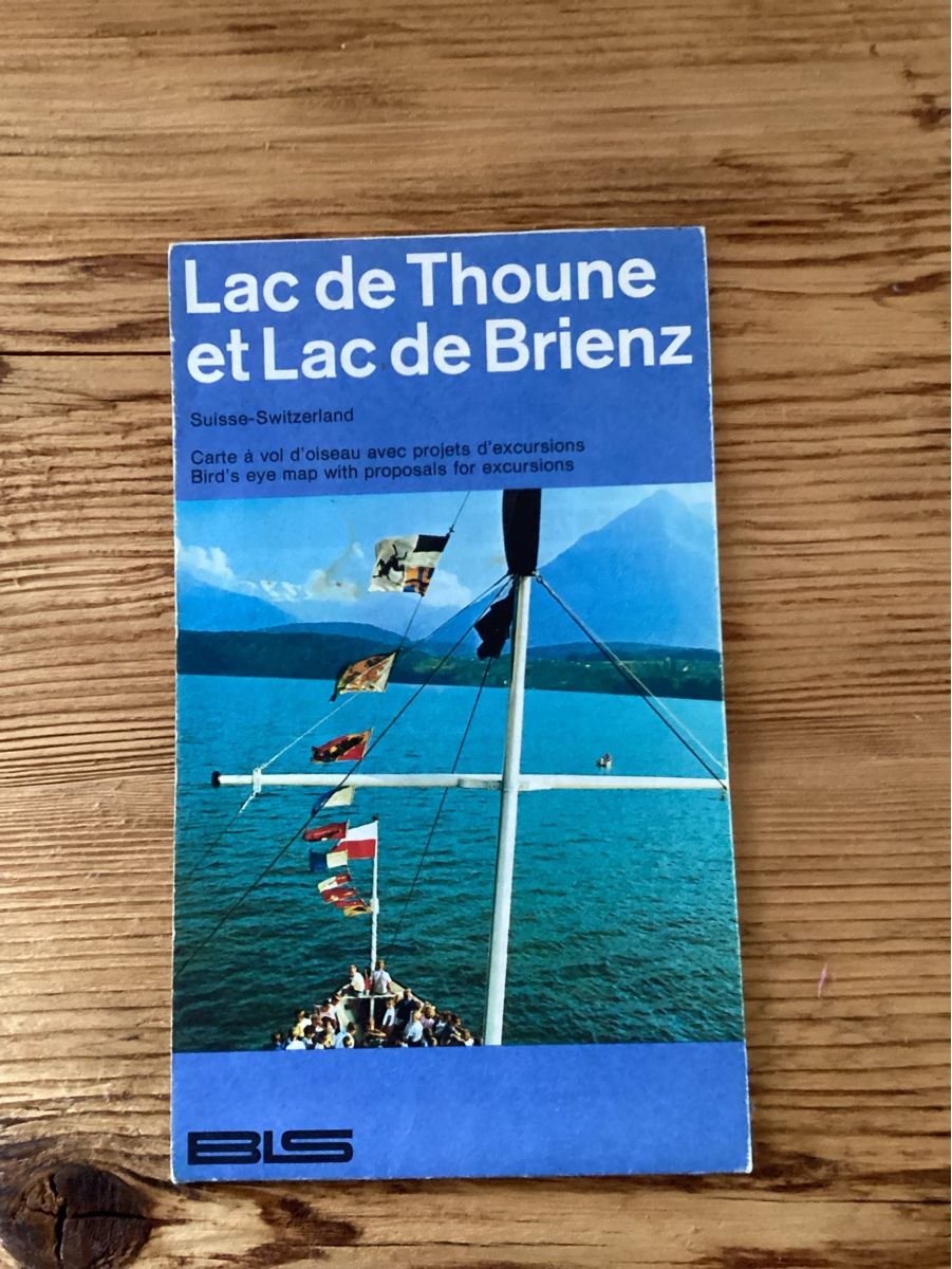 Cartine & Atlanti: BLS Vogelschaukarte, Thuner - und Brienzersee – Usato da Wassen UR venduto da SABDOM 1