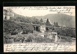 AK Territet, Le Grand Hotel, 1904