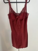Kleid rot Spitze Satin Grösse S