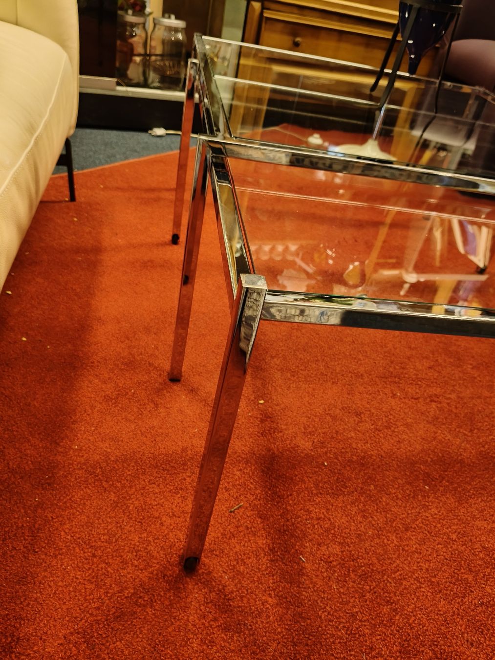 Tische: Couchtisch aus Chrom & Glas, 1960erv – Gebraucht aus Zwingen von inf_2blh 3