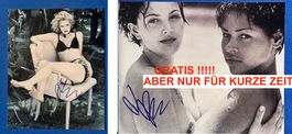 DREW BARRYMORE  2xOriginal Autogramm SEXY mit COA Zertifikat