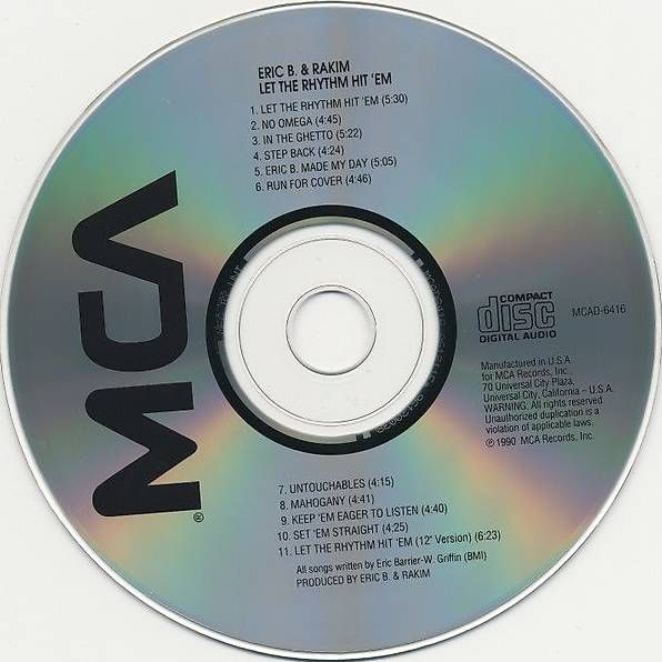 CD: Eric B & Rakim "Let The Rhythm Hit 'em" CD – Usato da Biel/Bienne venduto da sli_679k 2