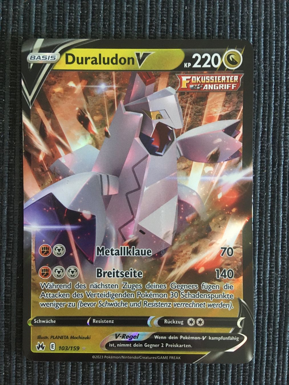 Pokémon Carte collezionabili: Pokemon Duraludon V Zenit der Könige DE – Nuovo (secondo la descrizione) da Wabern venduto da Collectfun