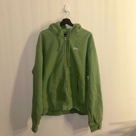 Stüssy Zip Hoodie (Green)
