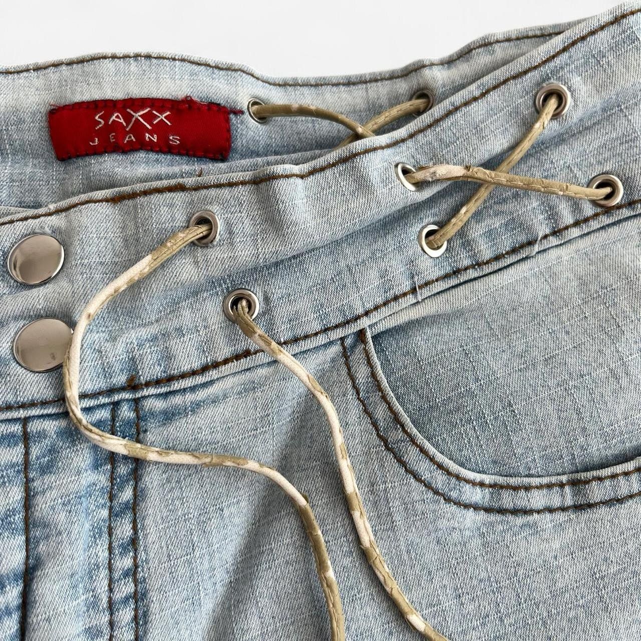 Jeans: Vintage y2k Bootcut Jeans hellblau mit Schnürung – Usato da Sion venduto da mol_9tmp 2