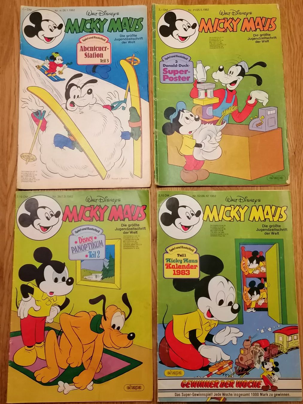 Fumetti: Micky Maus Hefte 1982 - 4 Stk. Ohne Beilage – Usato da Basel venduto da vintagecollector