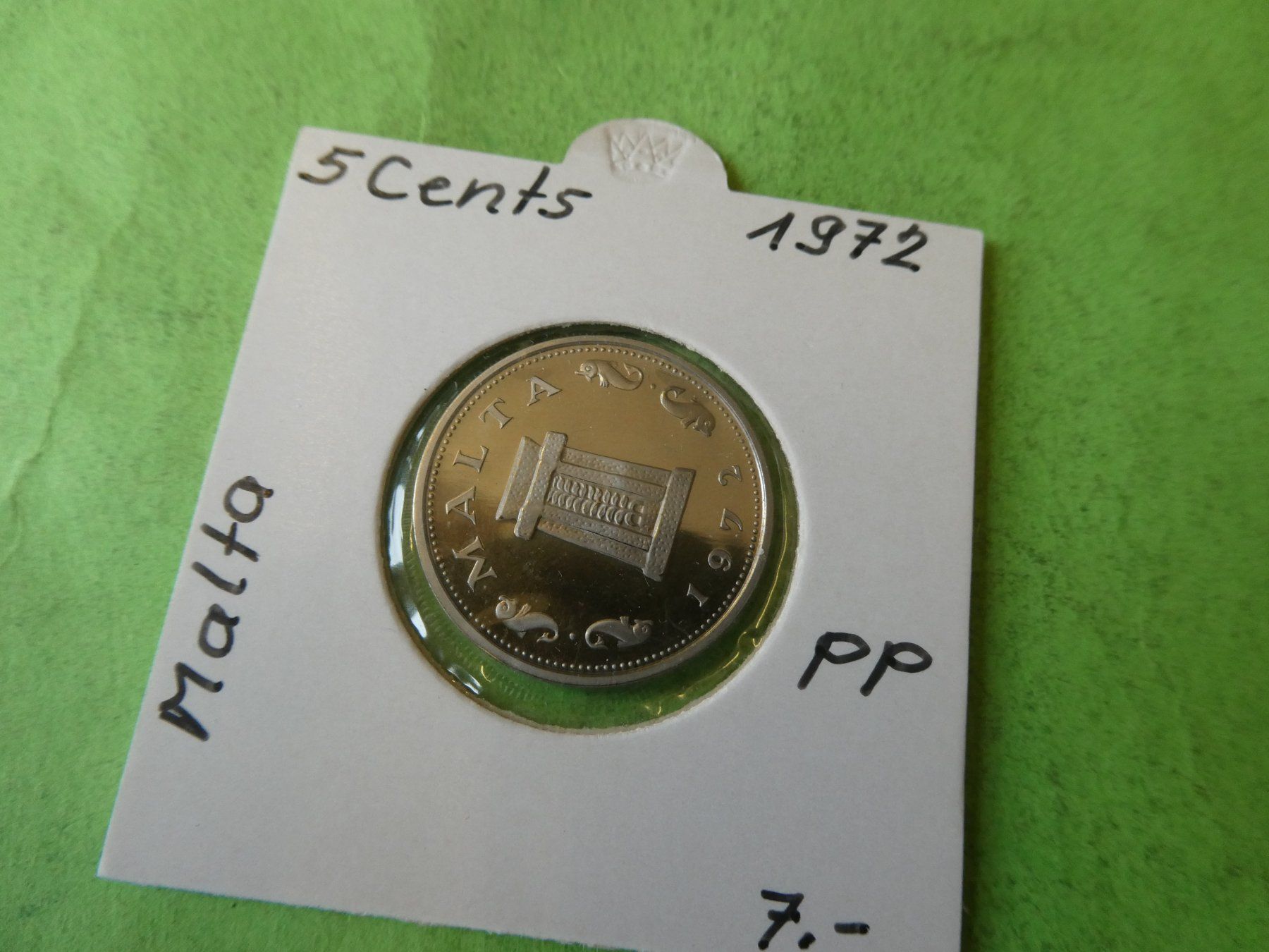 Tutti le monete: Malta 1972, 5 Cents    PP – Usato da Hinterforst venduto da Rohusri