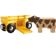 BRIO 33406 Tierwagen mit Kuh
