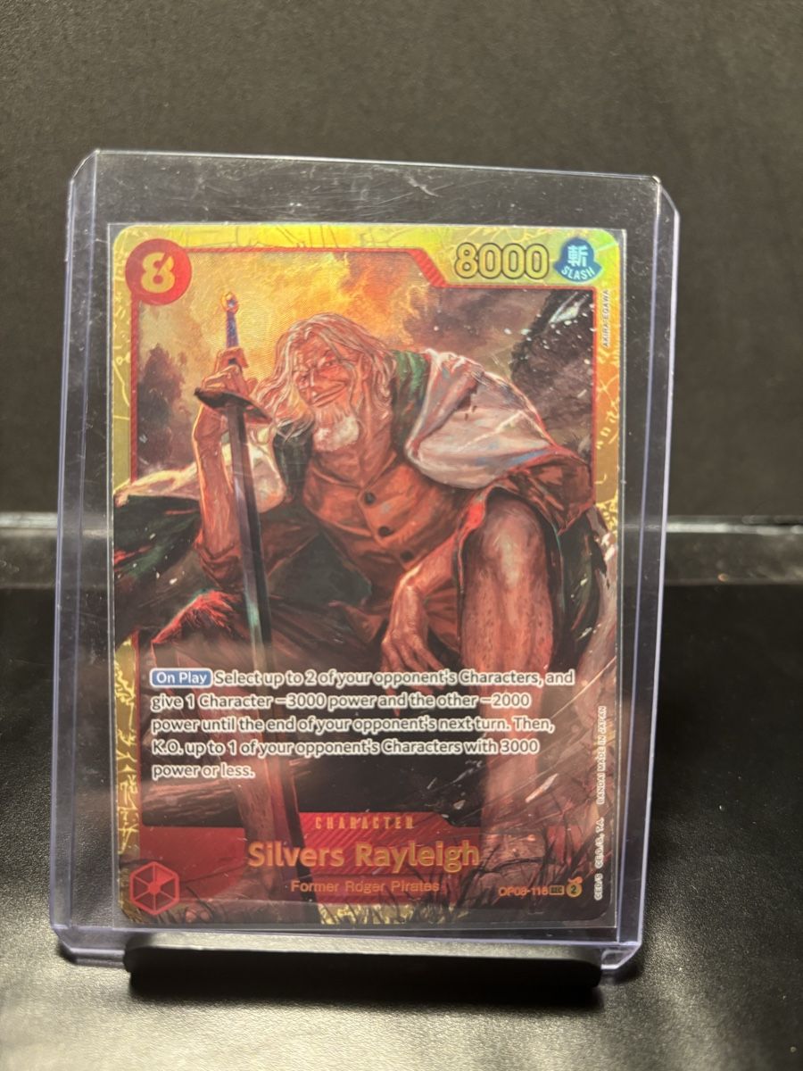 Bandai Carte collezionabili: Silvers Rayleigh Secret Rare - OP08 - ENG - Mint Condition – Nuovo (secondo la descrizione) da Bellinzona venduto da Cook_ 3