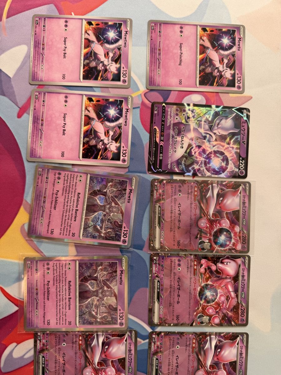 Pokémon Cartes à collectionner: Seltenes Mewtwo Set ab1.- – D'occasion à Muttenz par keve999 1