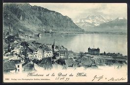 Montreux, Ortsansicht mit Dent du Midi a
