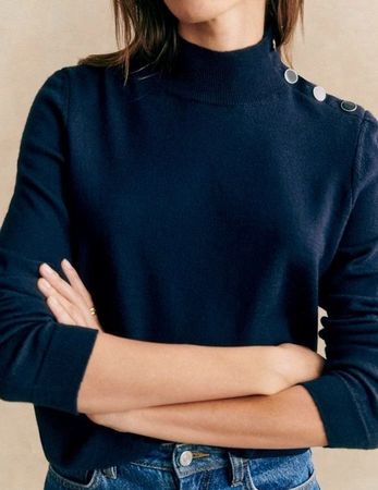 Sézane Jacob Pullover in Navy blue, Size S
