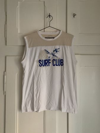 Tank Top weiss-beige - L