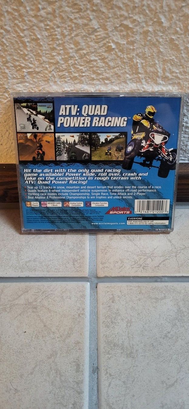 Sony Giochi: PS1 Spiel - ATV: Quad Power Racing NTSC – Usato da Münsingen venduto da Heroism2010 1