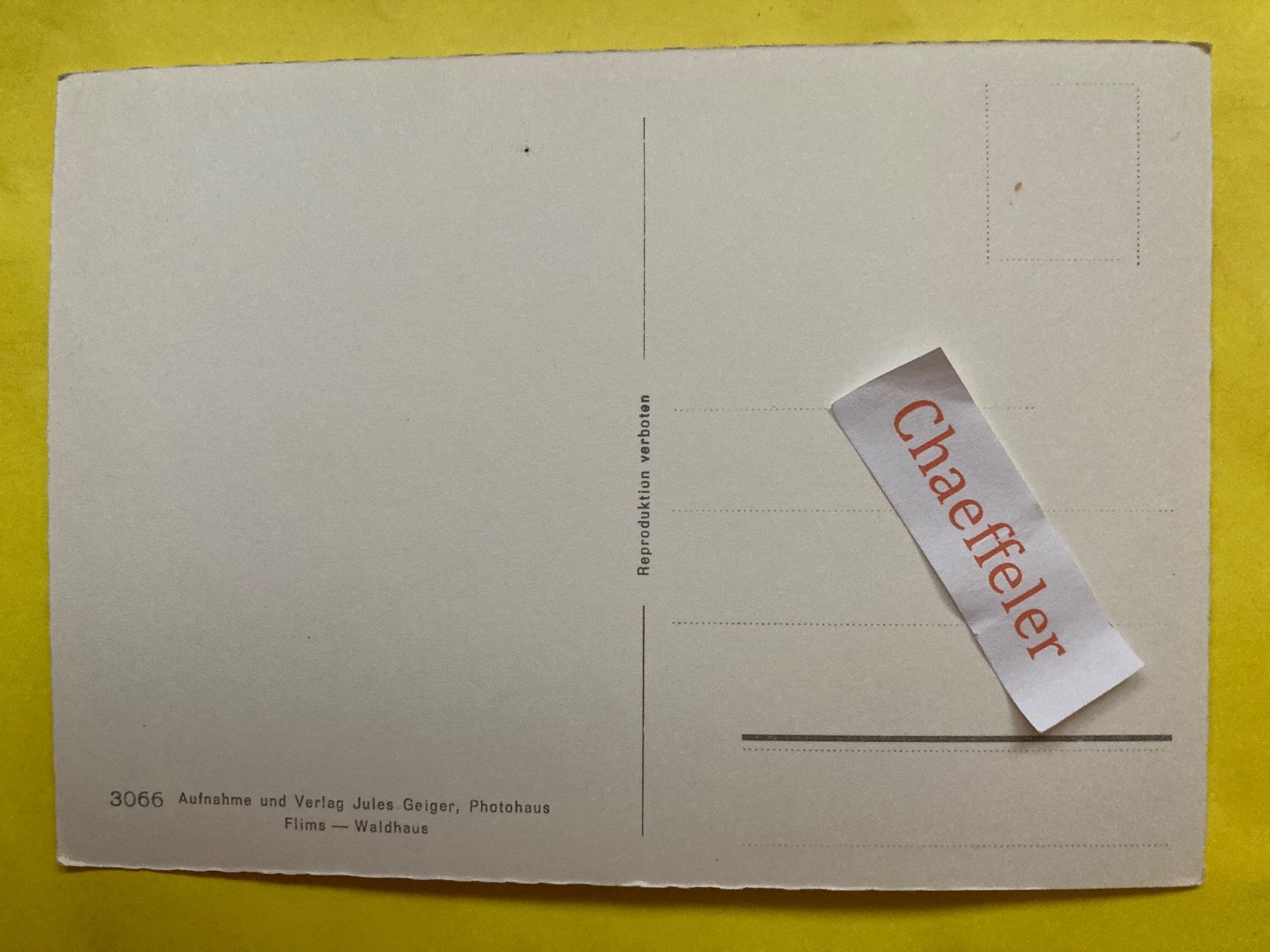 Cartoline postali: Thusis. Hohen Raetien – Usato da Zürich venduto da Chaeffeler 1