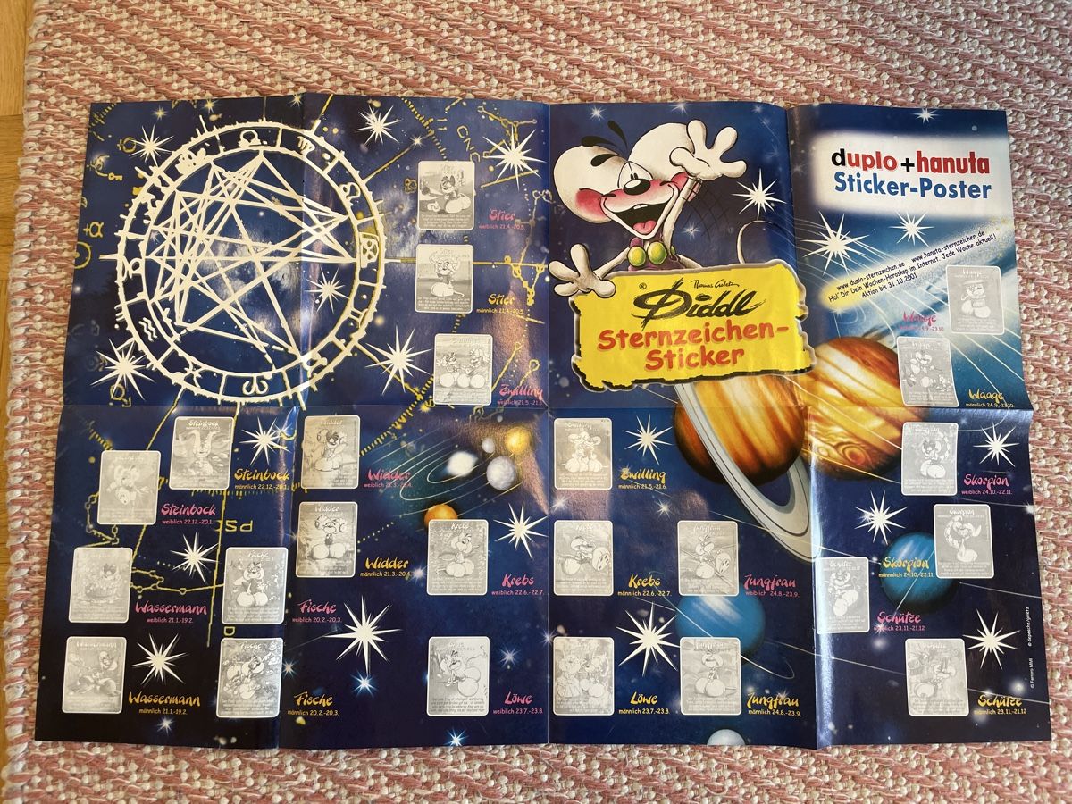 Album: Diddl Stickeralbum mit Nacht-Leucht Poster – Nuovo (secondo la descrizione) da Therwil venduto da rubininio 1