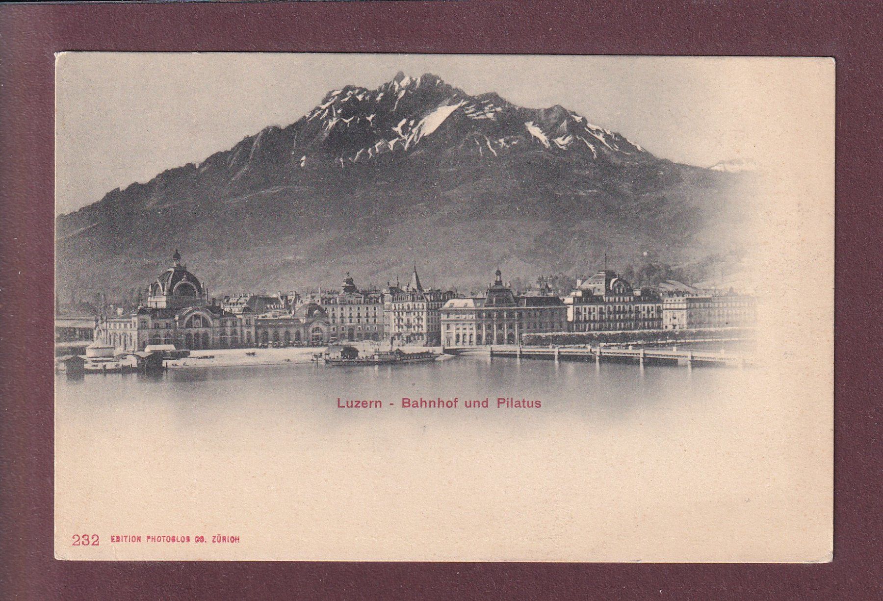 Cartes postales: LUZERN - Bahnhof - Pilatus – D'occasion à Pully par nicecards