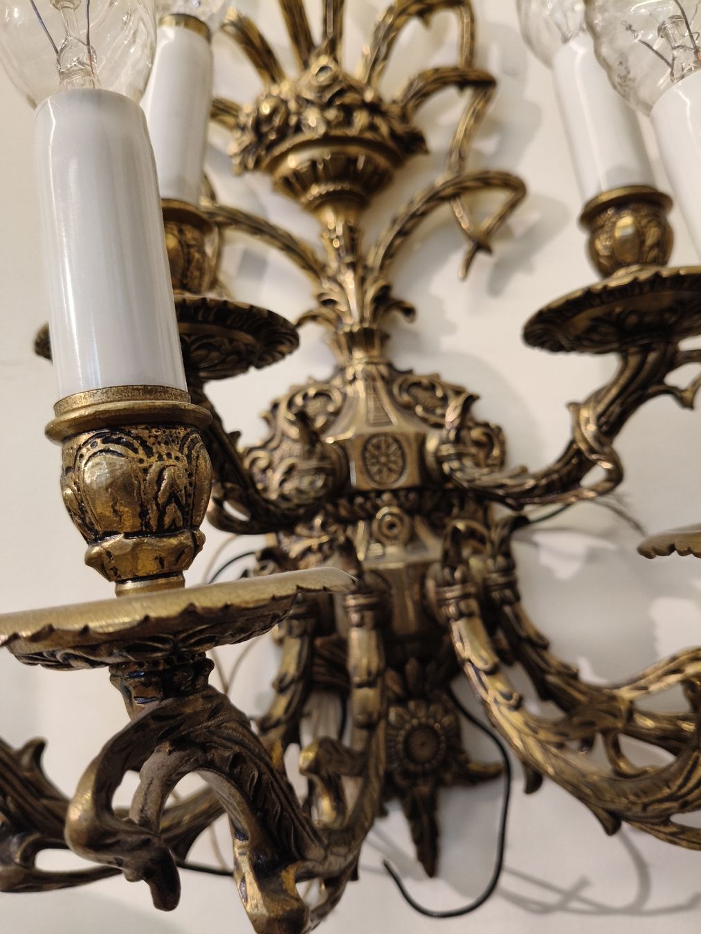 Lampade: Italian Brass wand Lampe, 1950s – Usato da Zwingen venduto da inf_2blh 4
