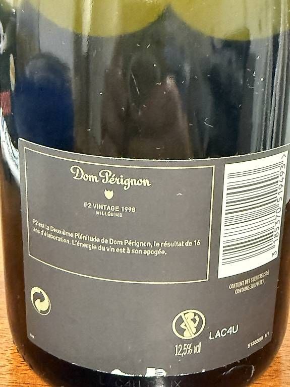 Vino: Dom Perignon blanc P2 1998 - 75cl – Usato da Versoix venduto da gre_vc2f 1